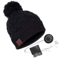 Paris-chapeau casquette et bonnet bluetooth 033-Noir Bonnet musical grâce a ses Écouteurs sans fil Bluetooth