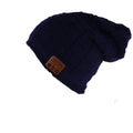 Paris-chapeau casquette et bonnet bluetooth Blue. Bonnet tendance en laine torsadée