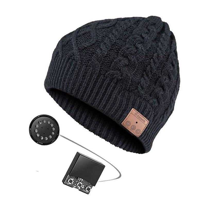 Paris-chapeau casquette et bonnet bluetooth Bonnet tendance en laine torsadée