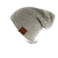 Paris-chapeau casquette et bonnet bluetooth Gris Bonnet tendance en laine torsadée