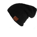 Paris-chapeau casquette et bonnet bluetooth Noir Bonnet tendance en laine torsadée
