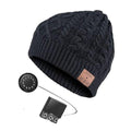 Paris-chapeau casquette et bonnet bluetooth Noir Gris Bonnet tendance en laine torsadée