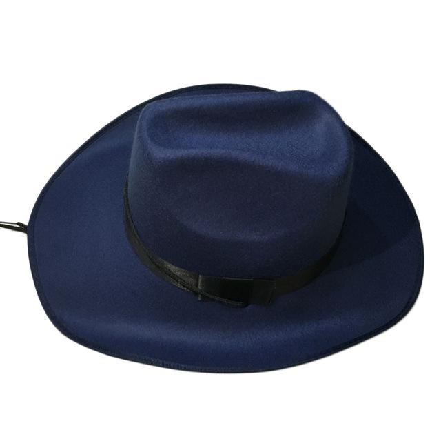 Paris-chapeau chapeau cow-boy Bleu Chapeau western haute qualité