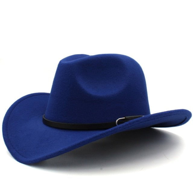 Paris-chapeau chapeau cow-boy Bleu / M 56-58cm Chapeau  Cow- Boy classique