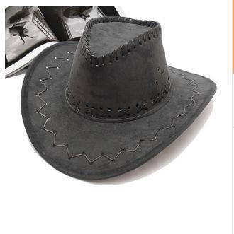 Paris-chapeau chapeau cow-boy Gris foncé Chapeau de Cowboy haute qualité
