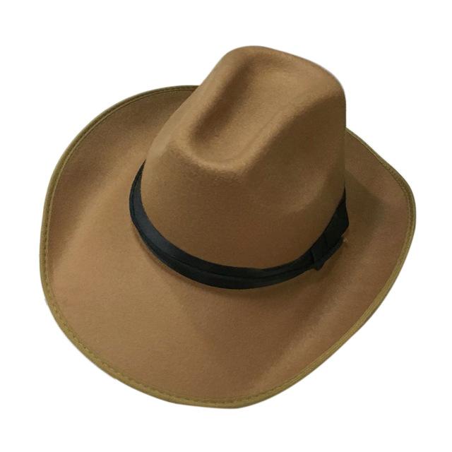Paris-chapeau chapeau cow-boy Marron Chapeau western haute qualité