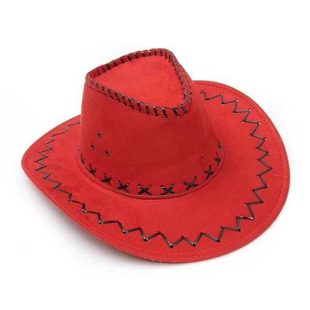 Paris-chapeau chapeau cow-boy Rouge Chapeau de Cowboy haute qualité