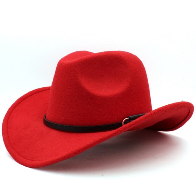 Paris-chapeau chapeau cow-boy Rouge / M 56-58cm Chapeau  Cow- Boy classique