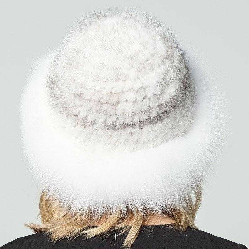 Paris-Chapeau chapeau d'hiver Chapeau en fourrure de vison naturel