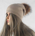 Paris-Chapeau chapeau d'hiver Khaki Bonnet Femme Tricoté en Laine