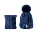 Paris-chapeau chapeau d'hiver Marine Ensemble Fashion bonnet & collier en laine