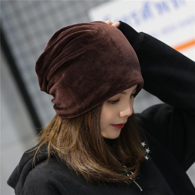 Paris-chapeau chapeau d'hiver Marron Chapeau en coton chaud élastique Automne Hiver