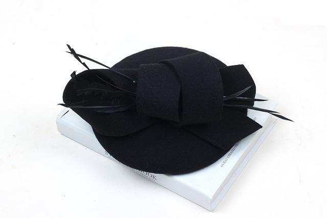 Paris-Chapeau chapeau d'hiver Noir / 56-58cm Chapeau Automne Hiver Creux
