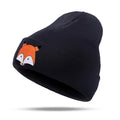 Paris-chapeau chapeau d'hiver Noir Bonnet en coton élastique
