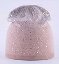 Paris-chapeau chapeau d'hiver Rose Bonnet en laine avec des strass très joli