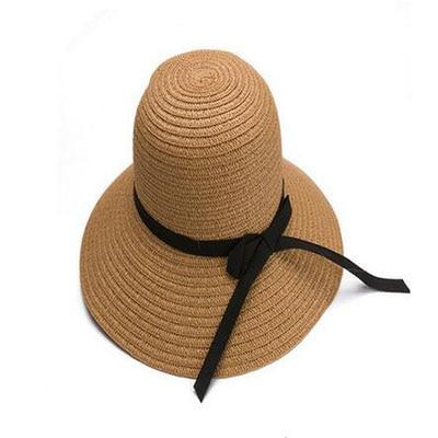 Paris-Chapeau chapeau de paille 3 Chapeau de Soleil Paille À Larges Bords Pliable Fashion