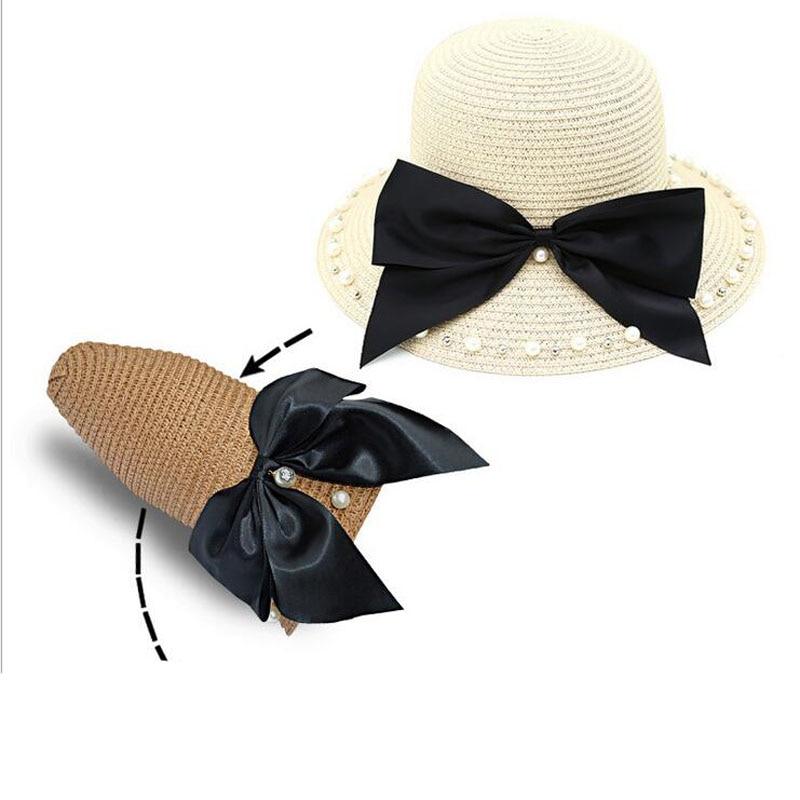 Paris-Chapeau chapeau de paille Chapeau de soleil avec protection solaire Femme et enfant