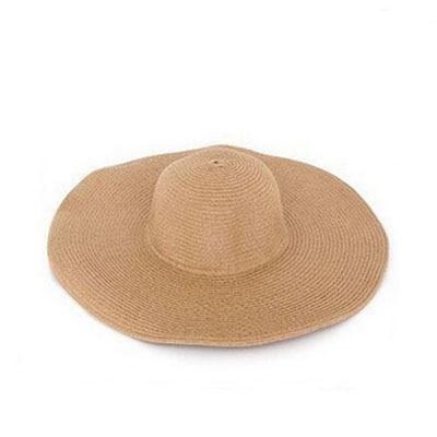 Paris-Chapeau chapeau de paille Khaki Chapeau de Soleil Paille À Larges Bords Pliable Fashion