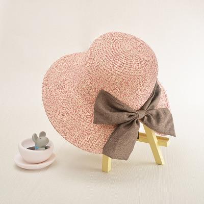 Paris-chapeau chapeau de paille Rose Chapeau de soleil tissé a la main