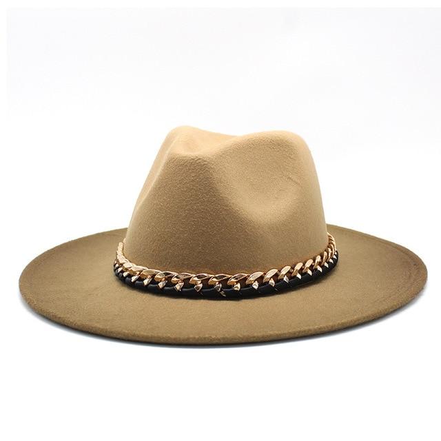 Paris-chapeau chapeau vintage khaki / M 56-58cm Chapeau en feutre souple