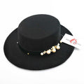 Paris-chapeau chapeau vintage Noir Chapeau vintage garni de perles