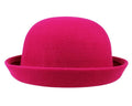 Paris-chapeau chapeau vintage Rose rouge Fedora Vintage