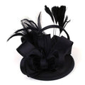 Paris-chapeau chapeaux mariage Noir Chapeau style tendance a plumes