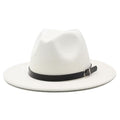Paris-chapeau fédora Blanc / 58-61CM Chapeau feutre Design féminin pour un look branché