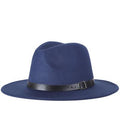 Paris-chapeau fédora Bleu marine / 58-61CM Chapeau feutre Design féminin pour un look branché