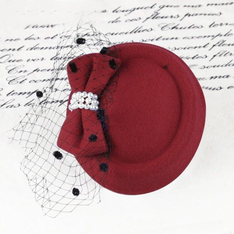 Paris-Chapeau fédora Bordeaux Chapeau Bibi mariage