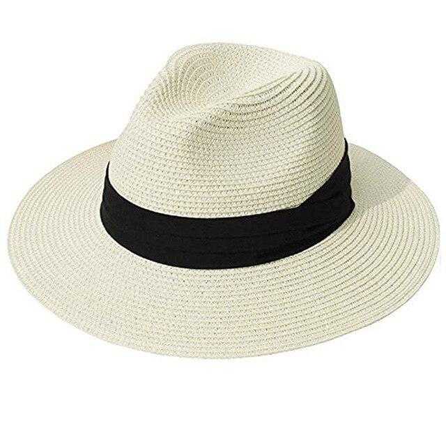 Paris-chapeau fédora Ivoire / M Fédora Panama en paille