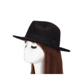 Paris-chapeau fédora Noir 1er modèle Chapeau Fedora pure laine et imperméable
