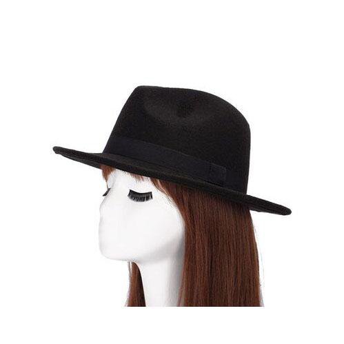 Paris-chapeau fédora Noir 1er modèle Chapeau Fedora pure laine et imperméable