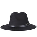 Paris-chapeau fédora Noir / 58-61CM Chapeau feutre Design féminin pour un look branché