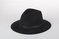 Paris-chapeau fédora Noir Chapeau Crazy Jazz à large bord en feutre