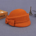 Paris-Chapeau fédora Orange Chapeau d'hiver 100% laine Australienne