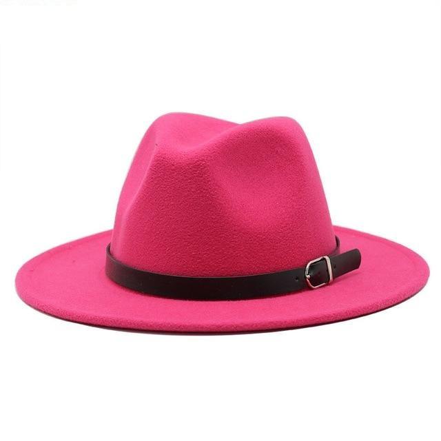 Paris-chapeau fédora ROSE 2 / 58-61CM Chapeau feutre Design féminin pour un look branché