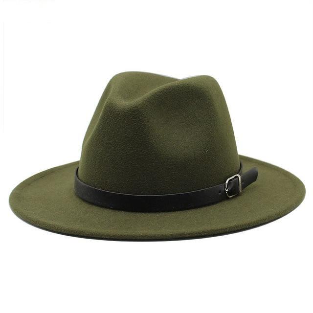 Paris-chapeau fédora Vert 1 / 58-61CM Chapeau feutre Design féminin pour un look branché