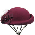 Paris-Chapeau fédora Violet chapeau en feutre de laine