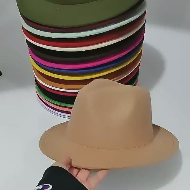 Chapeau Fedora à bord plat