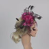 Fascinator à Plume et Fleur