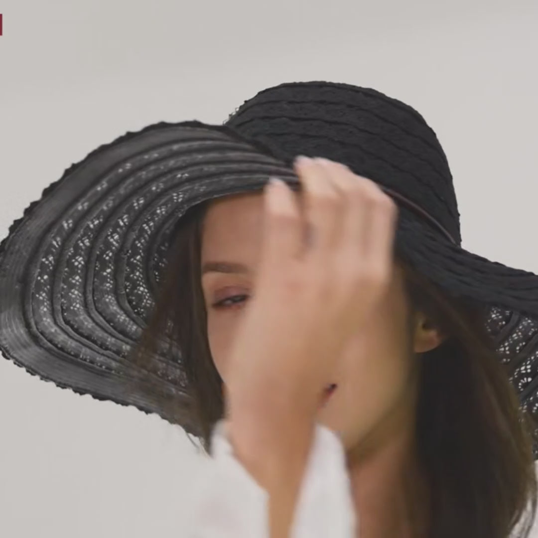 Chapeau de paille et coton