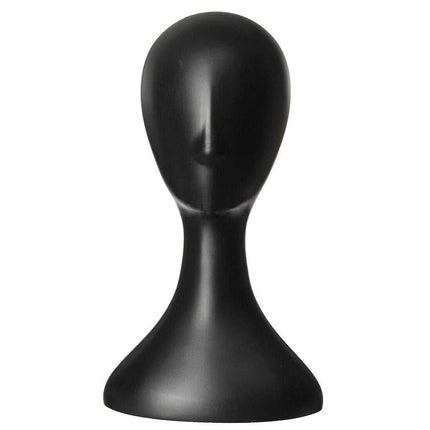 Tête mannequin en plastique pour chapeau - Noir - | La boutique du chapeau