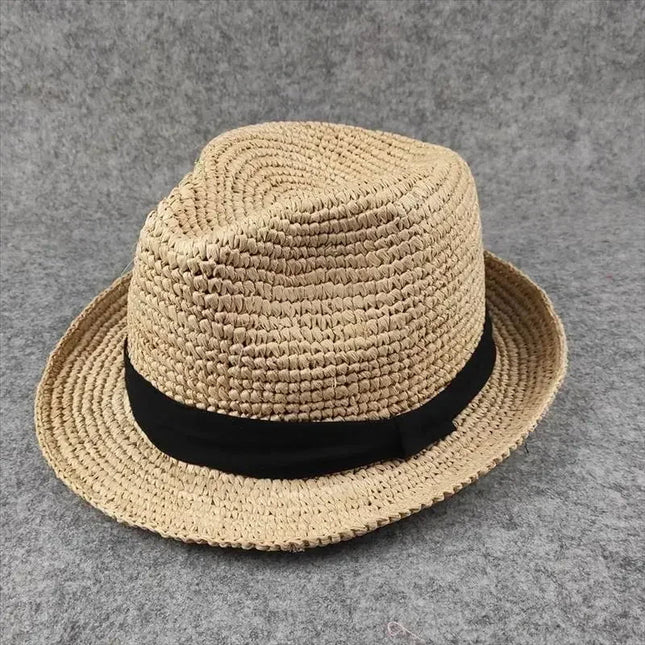 Trilby en paille pour l'été - Beige - M (56 - 58cm) | La boutique du chapeau