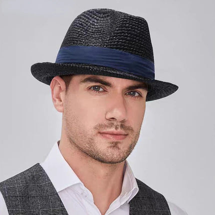 Trilby en paille pour l'été - Beige - M (56 - 58cm) | La boutique du chapeau
