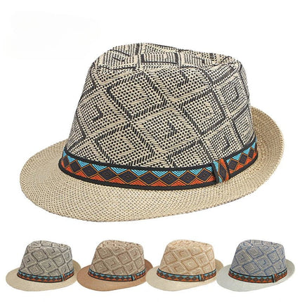 Trilby homme paille - Khaki - M (56 - 58cm) | La boutique du chapeau