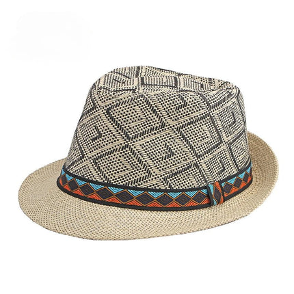 Trilby homme paille - Noir - M (56 - 58cm) | La boutique du chapeau