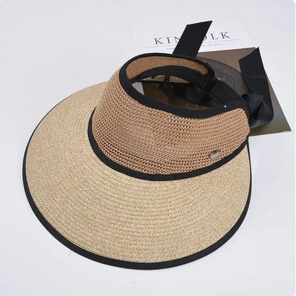 Visière de plage pliable à large bord - Khaki - Ajustable (du 54 au 59) | La boutique du chapeau