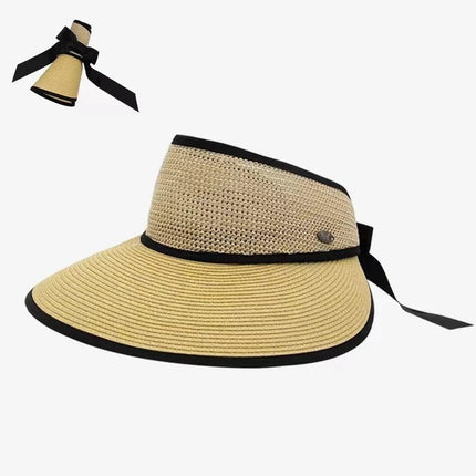 Visière de plage pliable à large bord - Khaki - Ajustable (du 54 au 59) | La boutique du chapeau