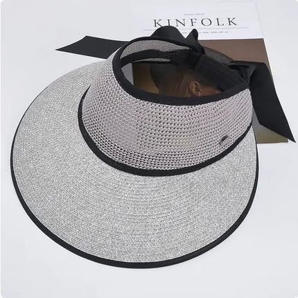 Visière de plage pliable à large bord - Bleu ciel - Ajustable (du 54 au 59) | La boutique du chapeau